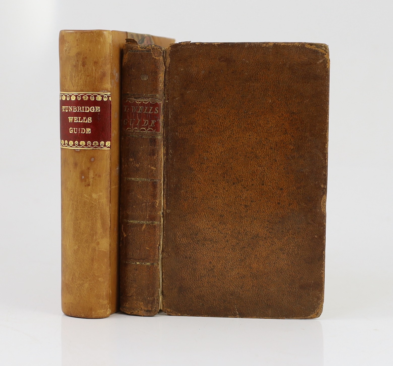 KENT, TUNBRIDGE WELLS: The Tunbridge Wells Guide...(new edition...with improvements). illus. title, engraved dedication, 13 plates and folded table; contemp. calf, gilt ruled spine and red label, sm. 8vo. Tunbridge Wells